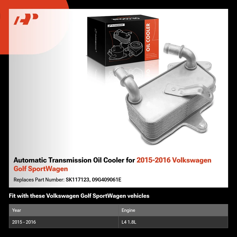 Automatic Transmission Oil Cooler for 2015-2016 Volkswagen Golf SportWagen