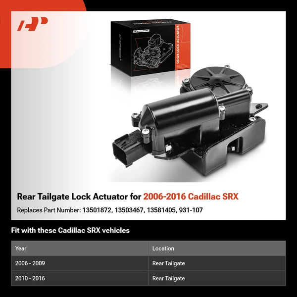 Rear Tailgate Lock Actuator for 2006-2016 Cadillac SRX