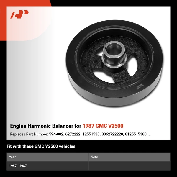 Engine Harmonic Balancer for 1987 GMC V2500
