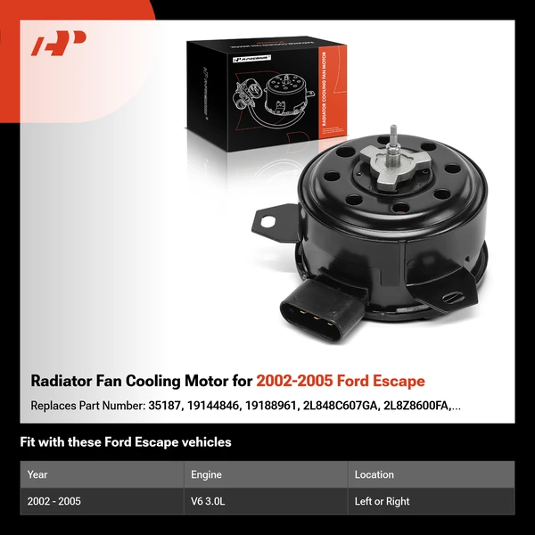 Radiator Fan Cooling Motor for 2002-2005 Ford Escape