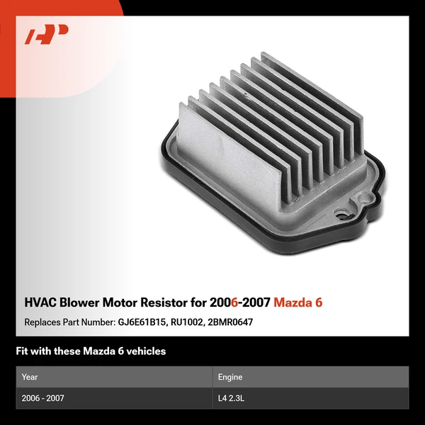 HVAC Blower Motor Resistor for 2006-2007 Mazda 6