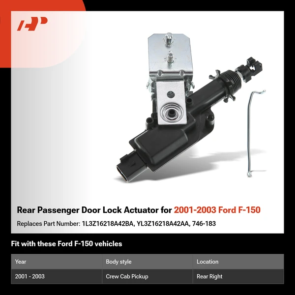 Rear Passenger Door Lock Actuator for 2001-2003 Ford F-150