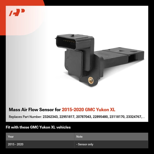 Mass Air Flow Sensor for 2015-2020 GMC Yukon XL