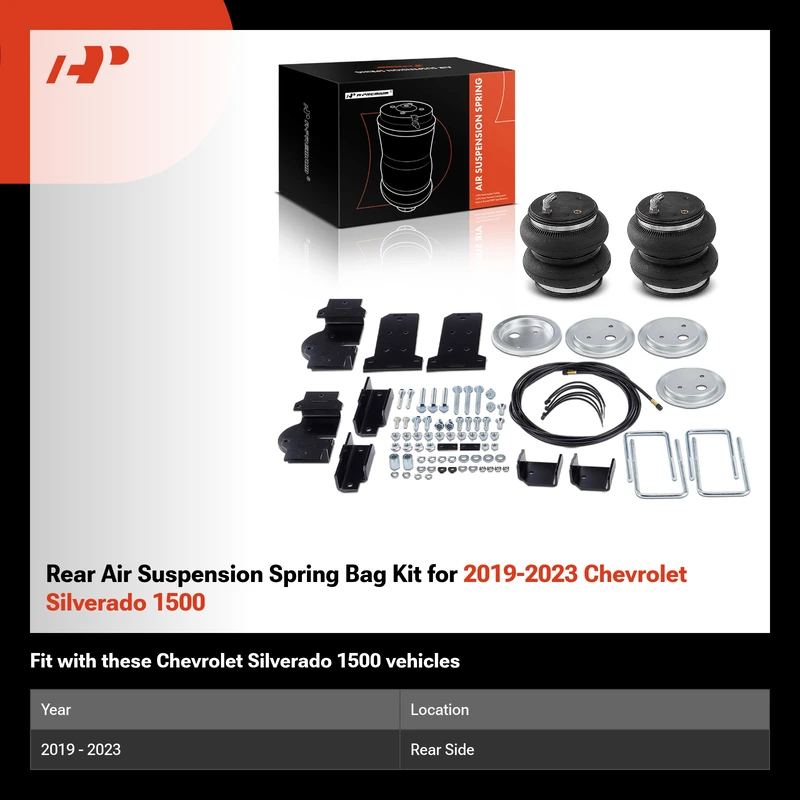 Rear Air Suspension Spring Bag Kit for 2019-2023 Chevrolet Silverado 1500