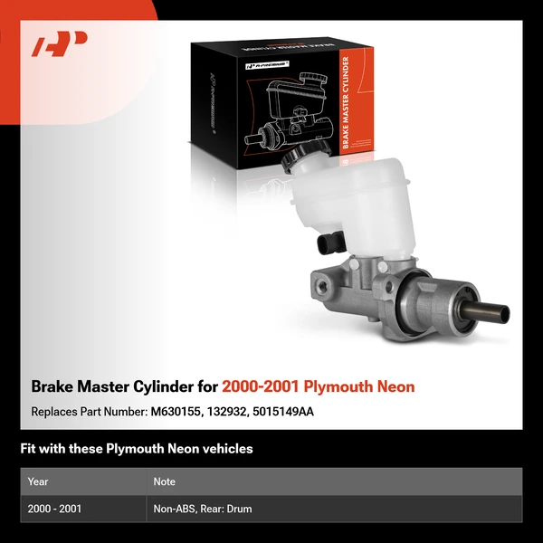 Brake Master Cylinder for 2000-2001 Plymouth Neon
