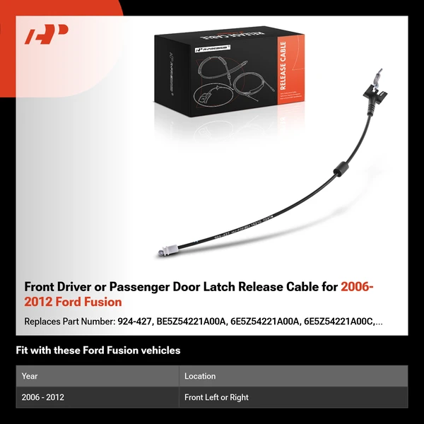 Front Driver or Passenger Door Latch Release Cable for 2006-2012 Ford Fusion