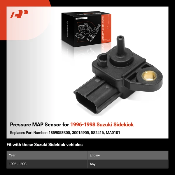 Pressure MAP Sensor for 1996-1998 Suzuki Sidekick