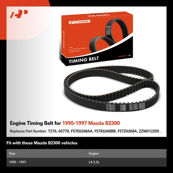 Engine Timing Belt for 1995-1997 Mazda B2300