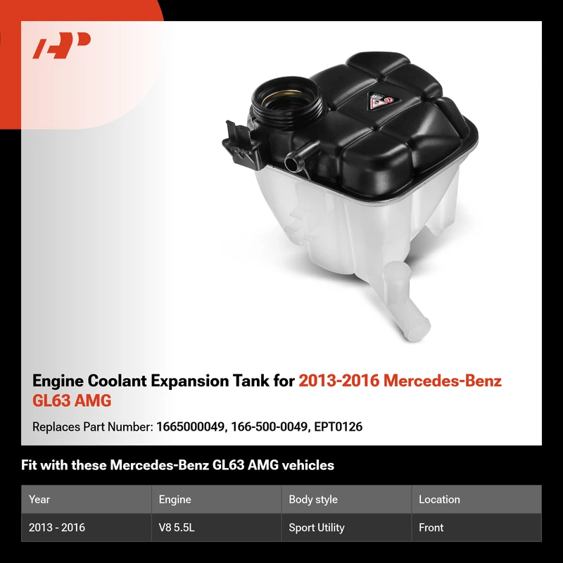 Engine Coolant Expansion Tank for 2013-2016 Mercedes-Benz GL63 AMG