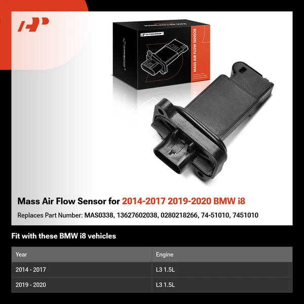 Mass Air Flow Sensor for 2014-2017 2019-2020 BMW i8