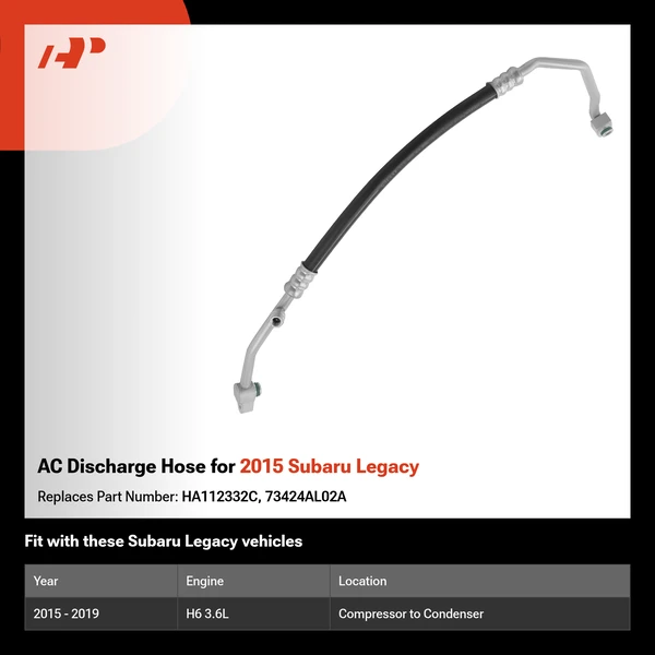 AC Discharge Hose for 2015 Subaru Legacy