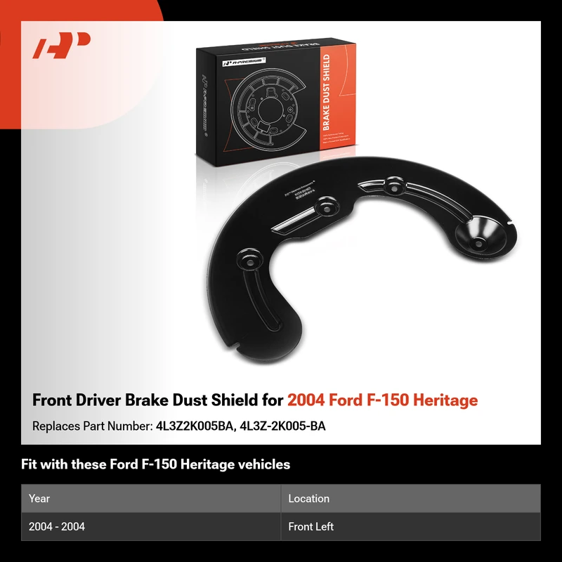 Front Driver Brake Dust Shield for 2004 Ford F-150 Heritage