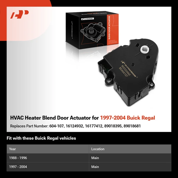 HVAC Heater Blend Door Actuator for 1997-2004 Buick Regal