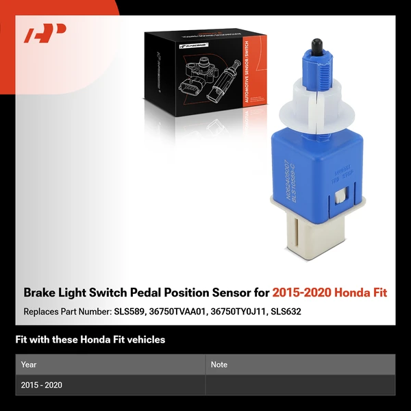 Brake Light Switch Pedal Position Sensor for 2015-2020 Honda Fit