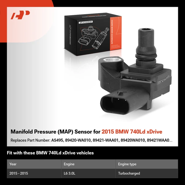 Manifold Pressure (MAP) Sensor for 2015 BMW 740Ld xDrive