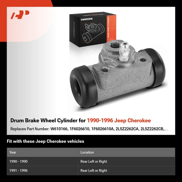 Drum Brake Wheel Cylinder for 1990-1996 Jeep Cherokee