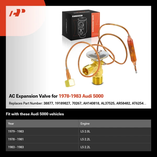 AC Expansion Valve for 1978-1983 Audi 5000