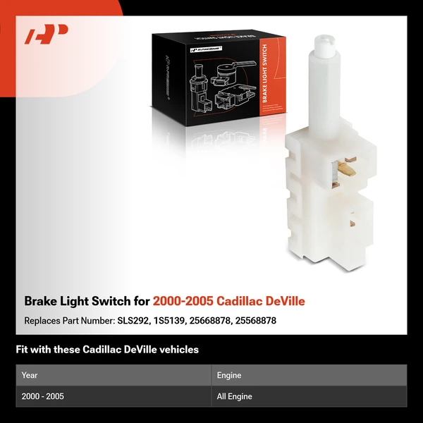 Brake Light Switch for 2000-2005 Cadillac DeVille