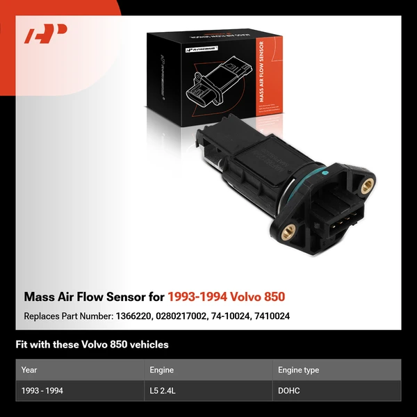 Mass Air Flow Sensor for 1993-1994 Volvo 850