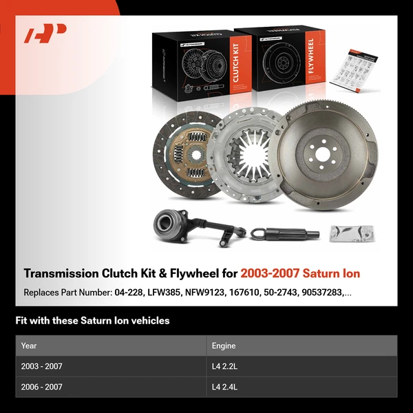 Transmission Clutch Kit & Flywheel for 2003-2007 Saturn Ion