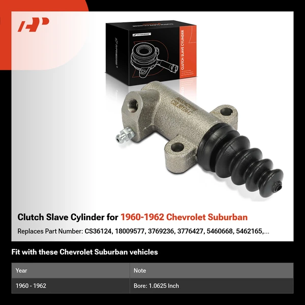 Clutch Slave Cylinder for 1960-1962 Chevrolet Suburban