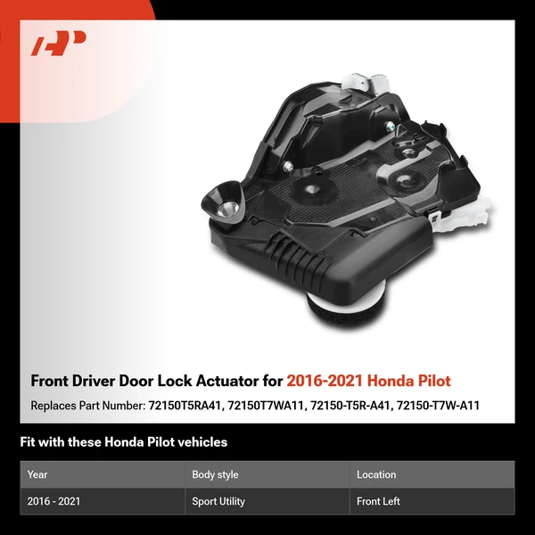 Front Driver Door Lock Actuator for 2016-2021 Honda Pilot