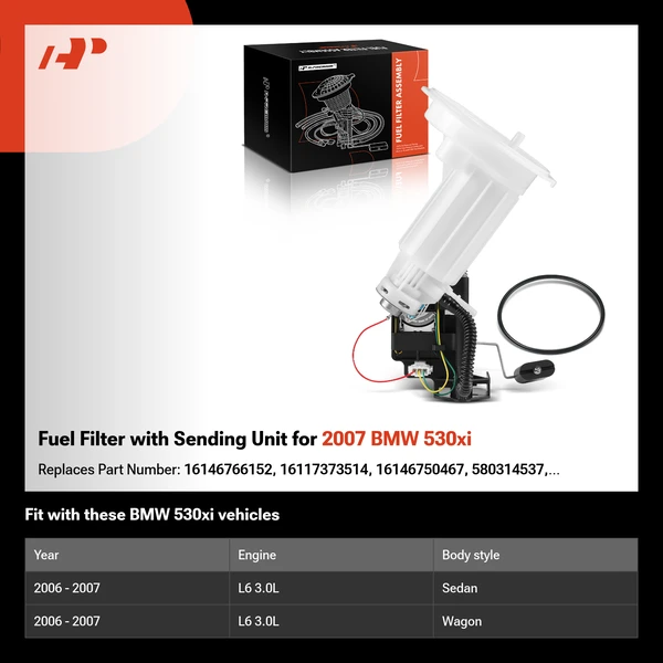 Fuel Filter with Sending Unit for 2007 BMW 530xi