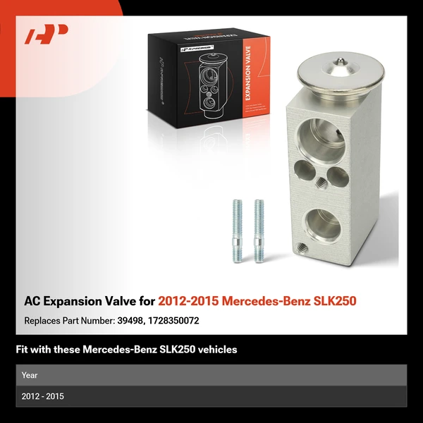 AC Expansion Valve for 2012-2015 Mercedes-Benz SLK250