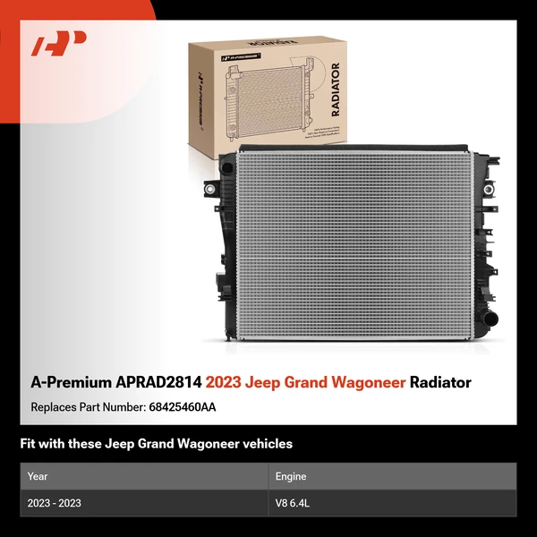 A-Premium APRAD2814 2023 Jeep Grand Wagoneer Radiator