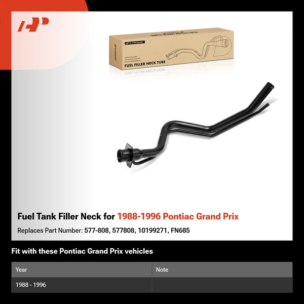 Fuel Tank Filler Neck for 1988-1996 Pontiac Grand Prix