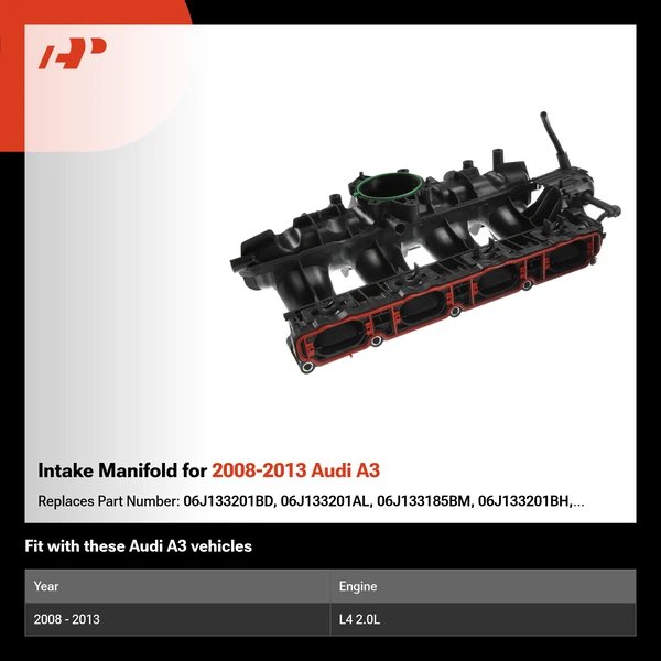 Intake Manifold for 2008-2013 Audi A3