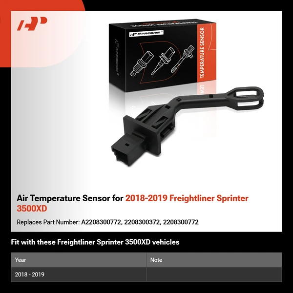 Air Temperature Sensor for 2018-2019 Freightliner Sprinter 3500XD