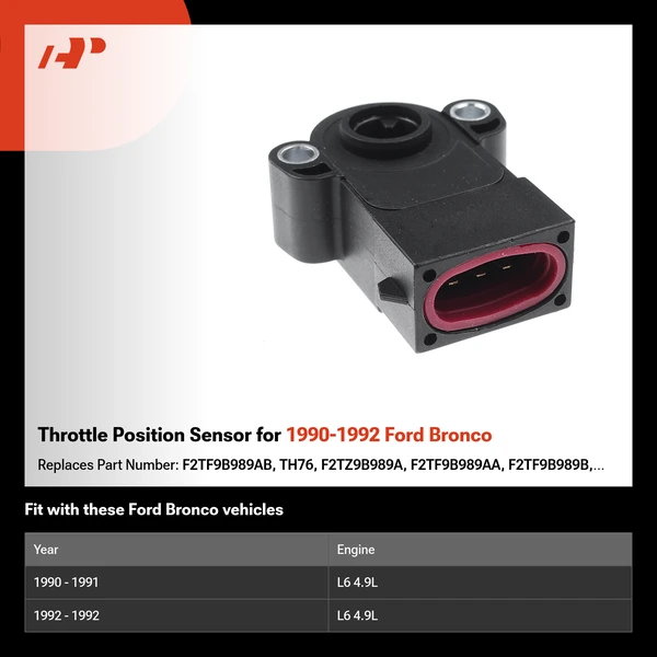 Throttle Position Sensor for 1990-1992 Ford Bronco