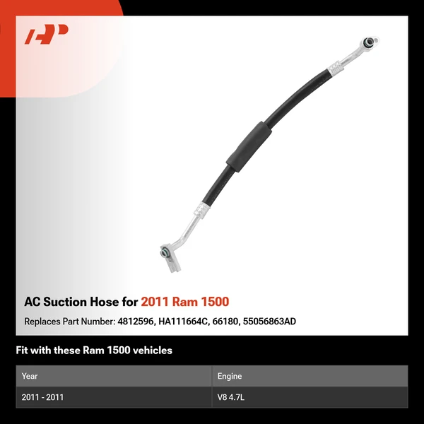 AC Suction Hose for 2011 Ram 1500