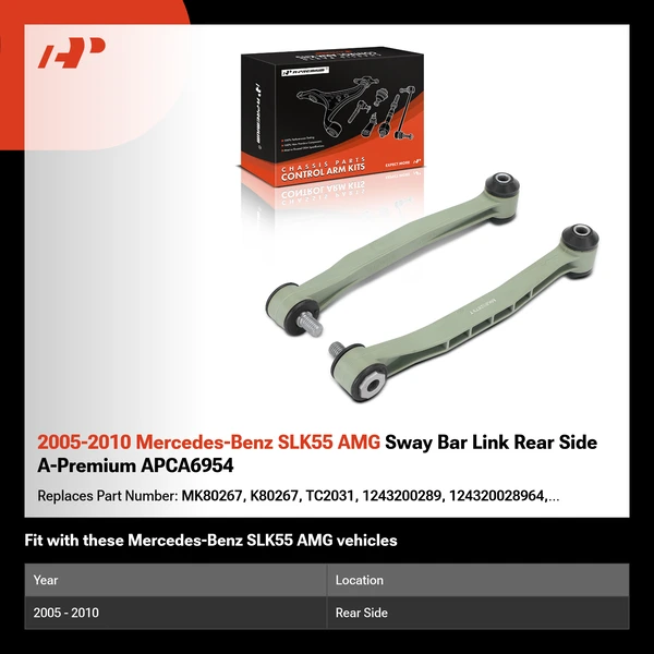 2005-2010 Mercedes-Benz SLK55 AMG Sway Bar Link Rear Side A-Premium APCA6954