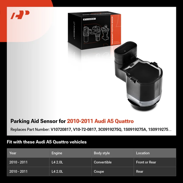 Parking Aid Sensor for 2010-2011 Audi A5 Quattro