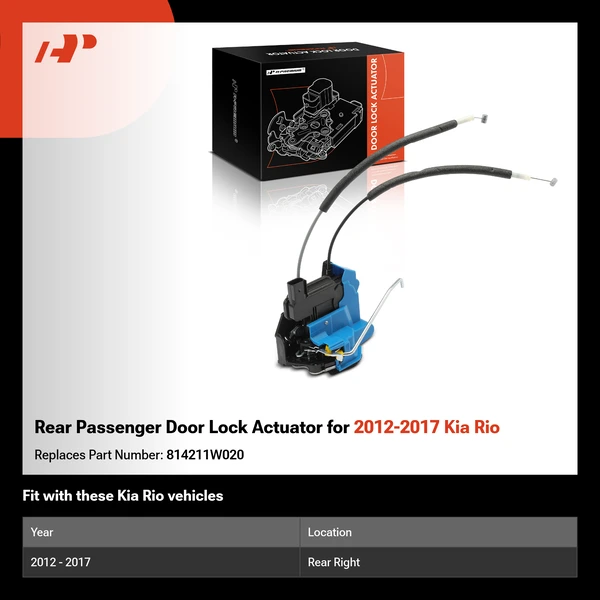 Rear Passenger Door Lock Actuator for 2012-2017 Kia Rio