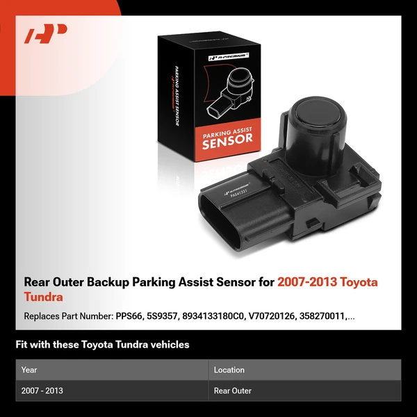 Rear Outer Backup Parking Assist Sensor for 2007-2013 Toyota Tundra