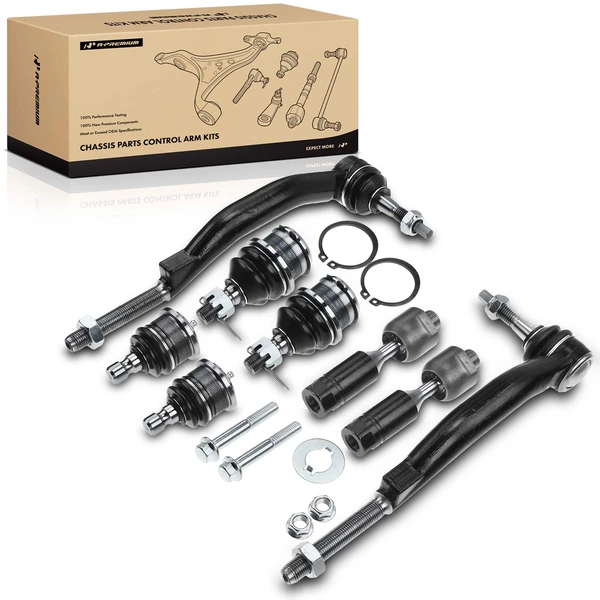 2002 Oldsmobile Bravada A Set of 8 Ball Joint and Tie Rod End Kit Front Side A-Premium APCA0926