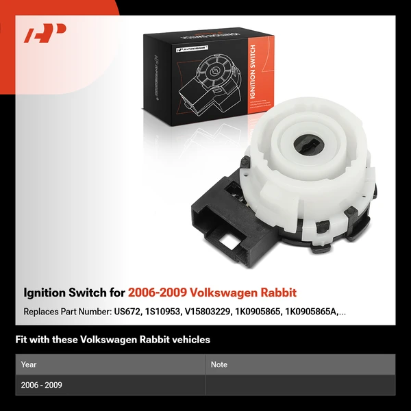 Ignition Switch for 2006-2009 Volkswagen Rabbit