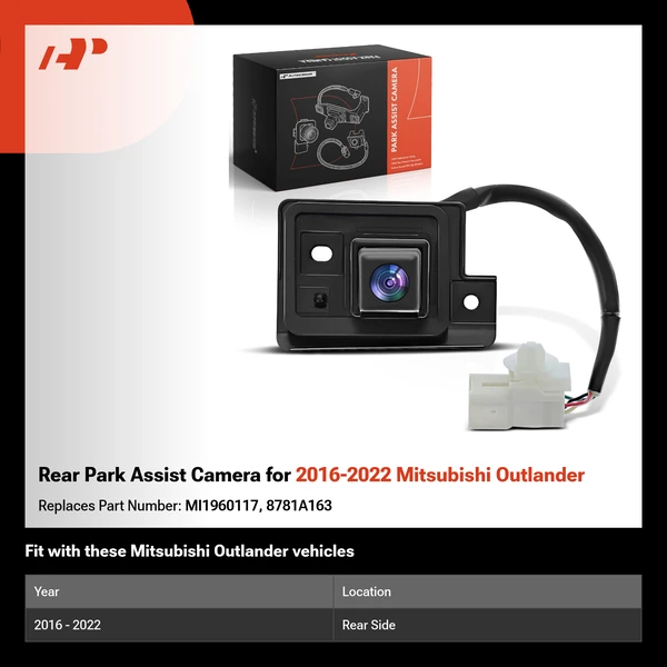 Rear Park Assist Camera for 2016-2022 Mitsubishi Outlander