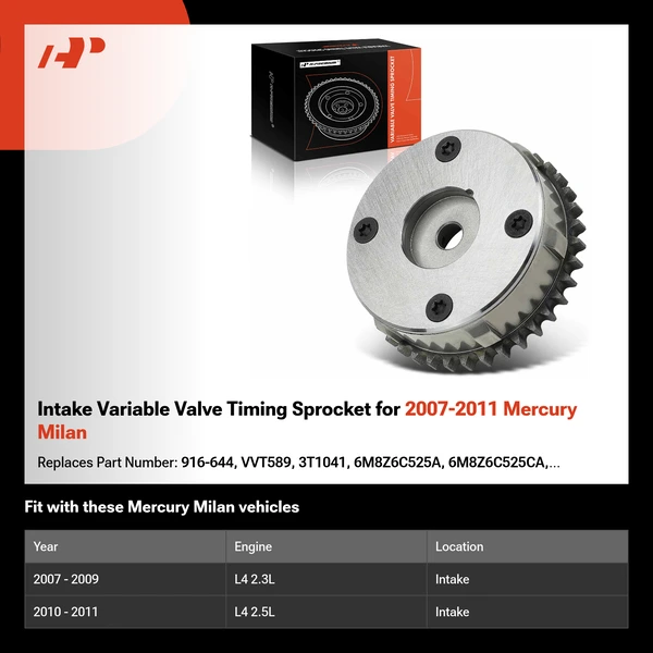 Intake Variable Valve Timing Sprocket for 2007-2011 Mercury Milan