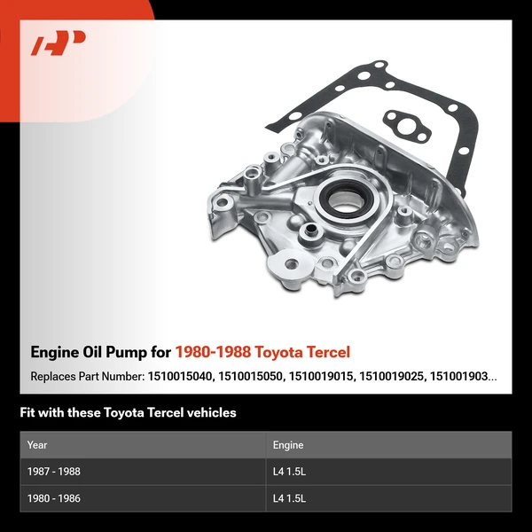 Engine Oil Pump for 1980-1988 Toyota Tercel