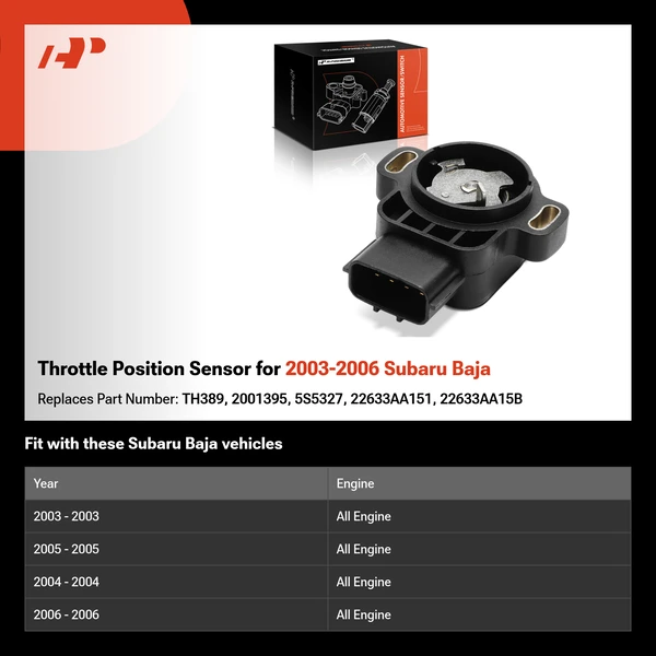 Throttle Position Sensor for 2003-2006 Subaru Baja