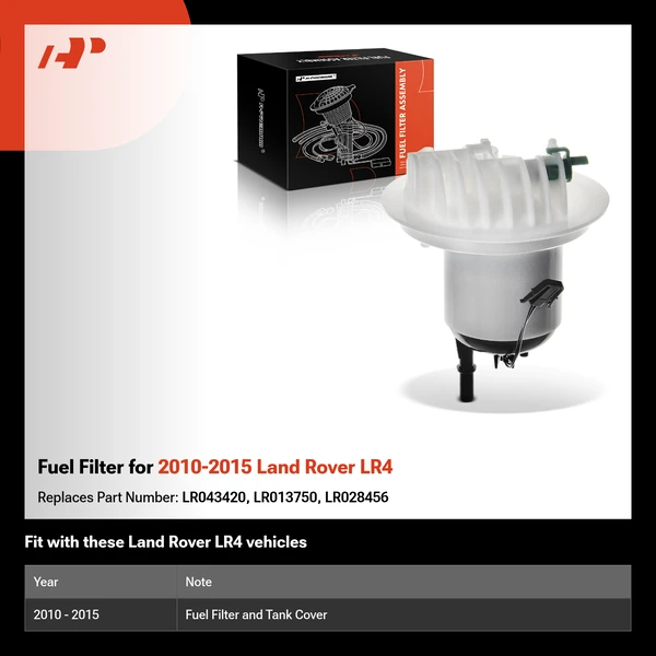 Fuel Filter for 2010-2015 Land Rover LR4