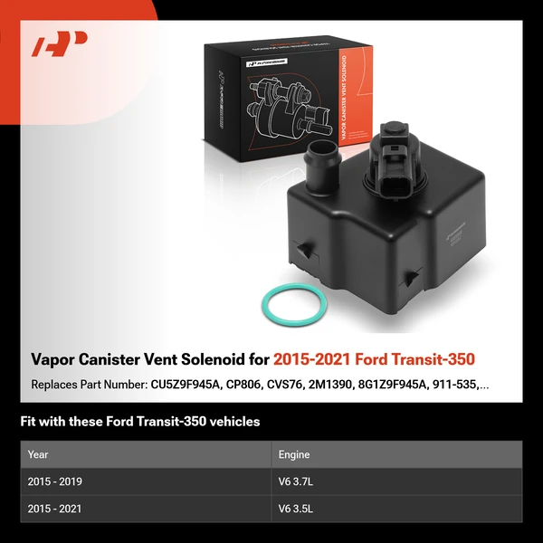 Vapor Canister Vent Solenoid for 2015-2021 Ford Transit-350