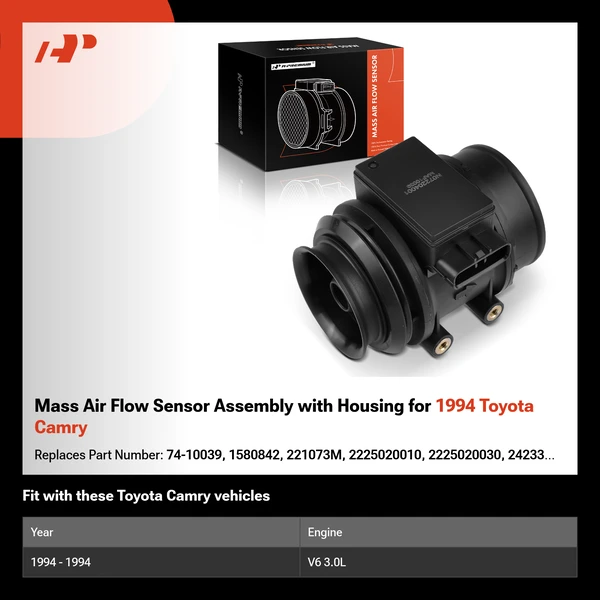Mass Air Flow Sensor Assembly with Housing for 1994 Toyota Camry