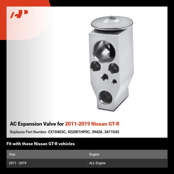 AC Expansion Valve for 2011-2019 Nissan GT-R