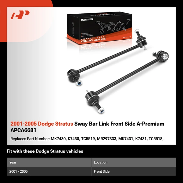2001-2005 Dodge Stratus Sway Bar Link Front Side A-Premium APCA6681