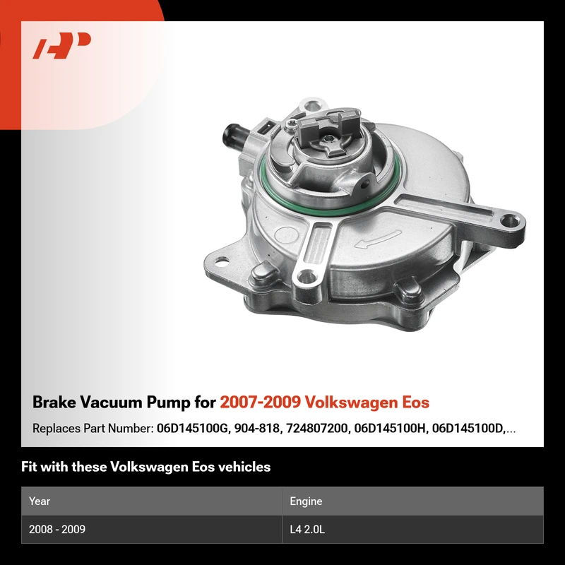 Brake Vacuum Pump for 2007-2009 Volkswagen Eos